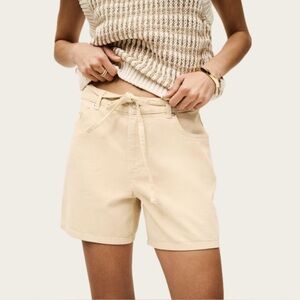 ba&sh Facha Shorts - Off-White